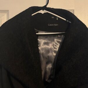 Calvin Klein Women's Black Pea Coat